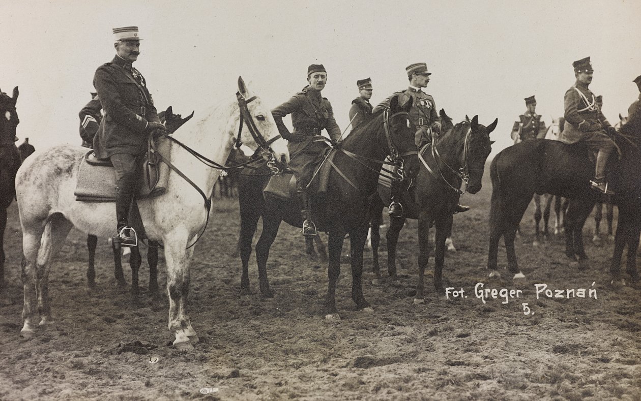 Album Jack Bosio - War Campaign 1917-1920 : Militärt uppdrag i Polen (Warszawa - Posen) mars-april 1919, ett hästbatteri i Posen (Poznan), 03-041919 av K. Greger