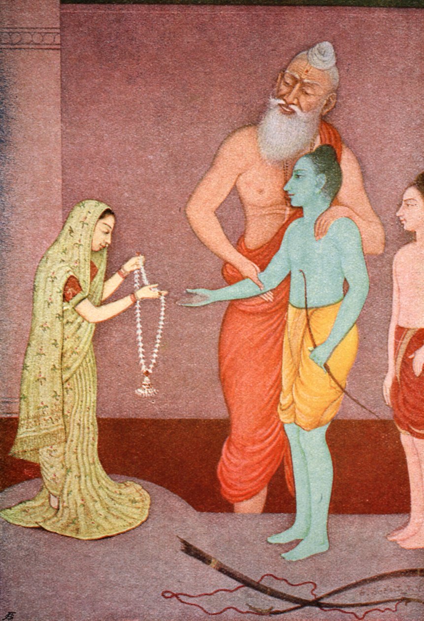 Ramas äktenskap, 1913. av K Venkatappa