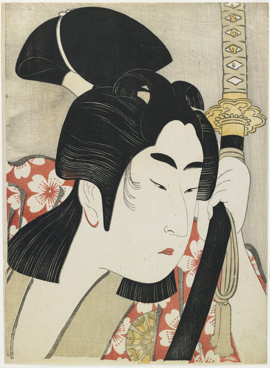 Skådespelaren Nakamura Noshio II som Sakuramaru av Kabukido Enkyo