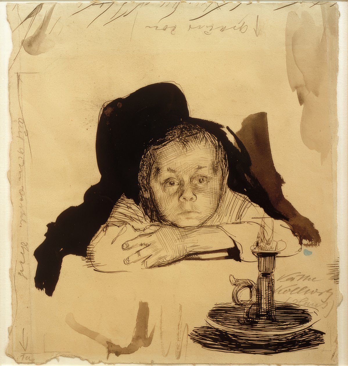 Hans Kollwitz med ljus av Käthe Kollwitz