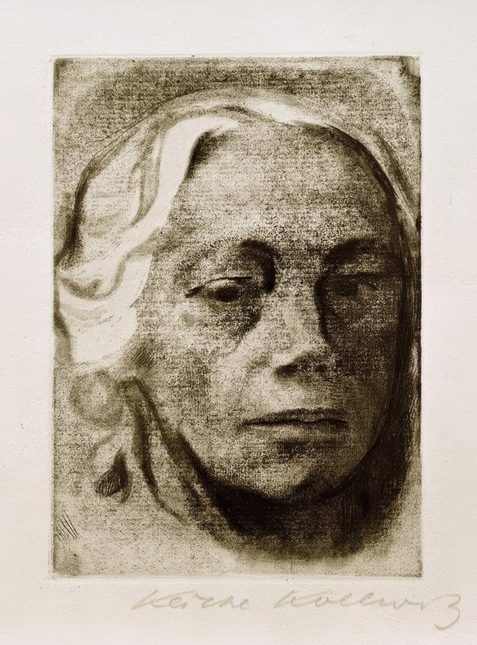Självporträtt av Käthe Kollwitz