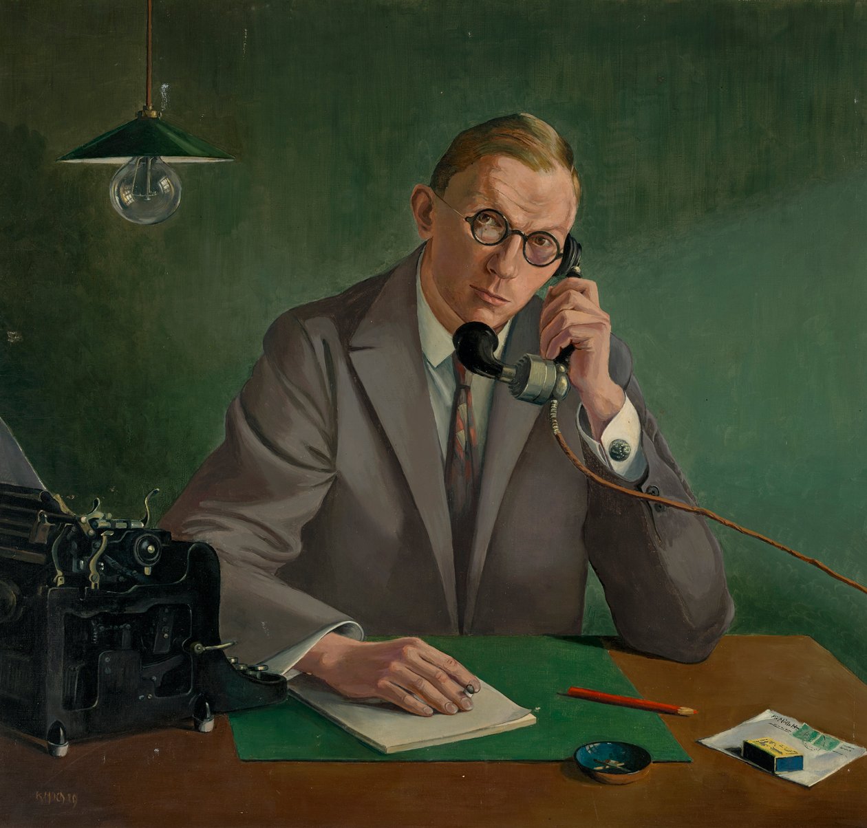porträtt dr E. Müller-Kamp av Käthe Hoch