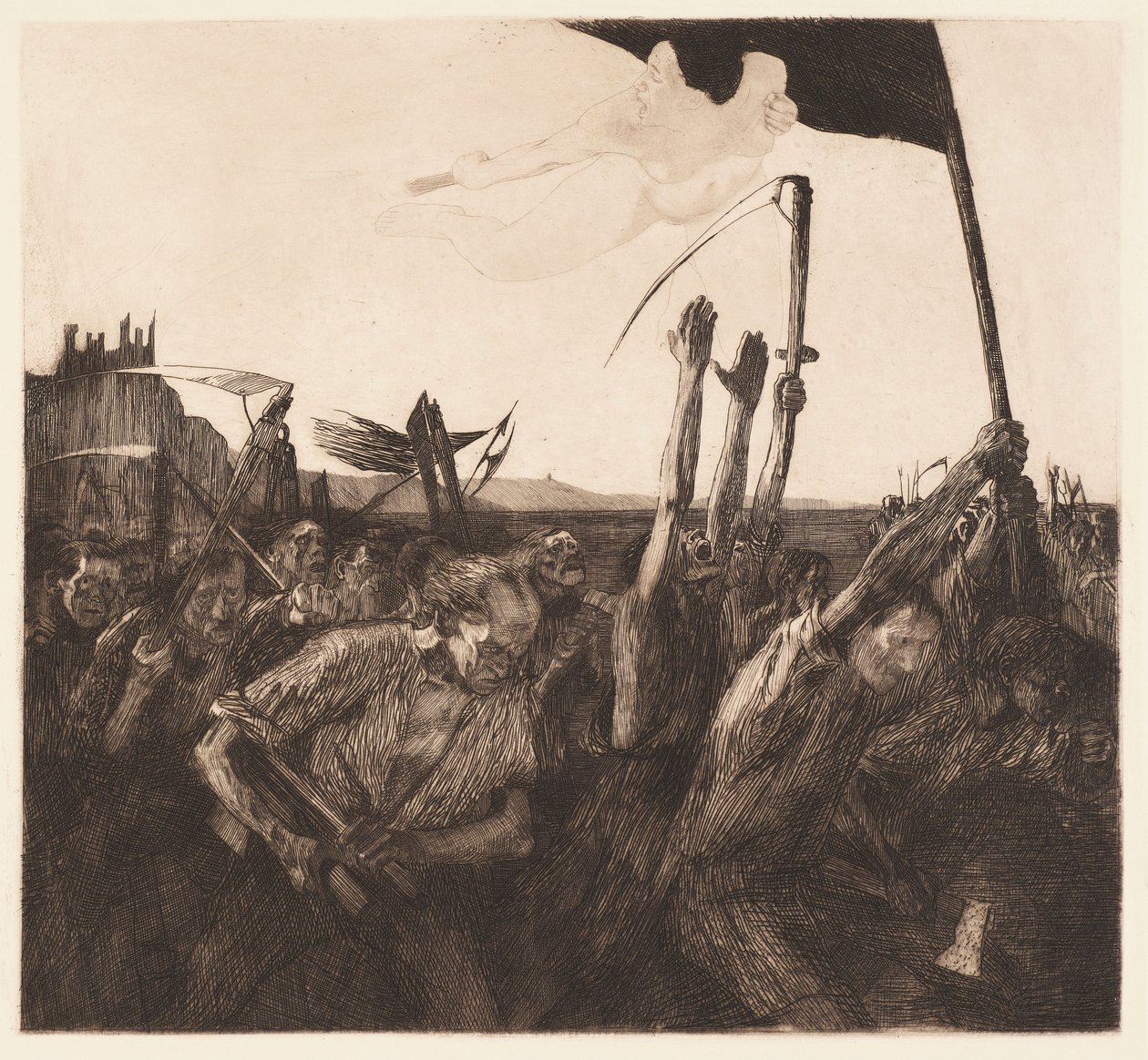 Uppror (Uproar) av Käthe Kollwitz