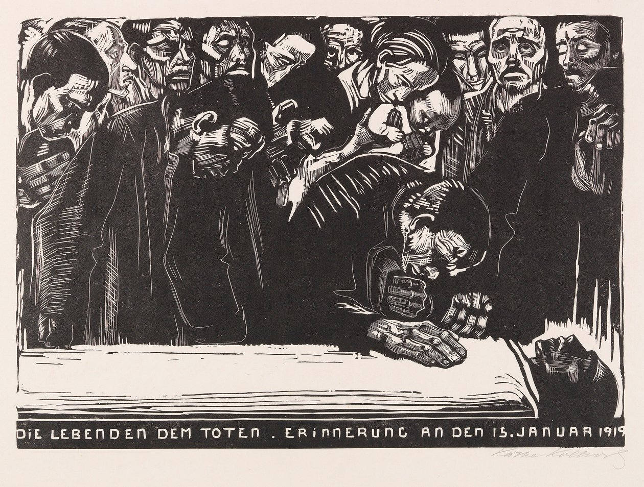 Jubileumsblad för Karl Liebknecht, 1920. av Käthe Kollwitz