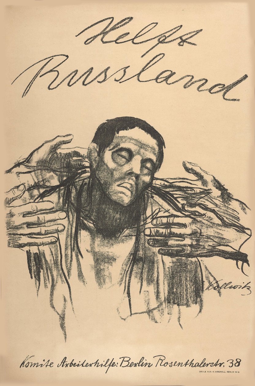 Hjälp Ryssland, 1921. av Käthe Kollwitz