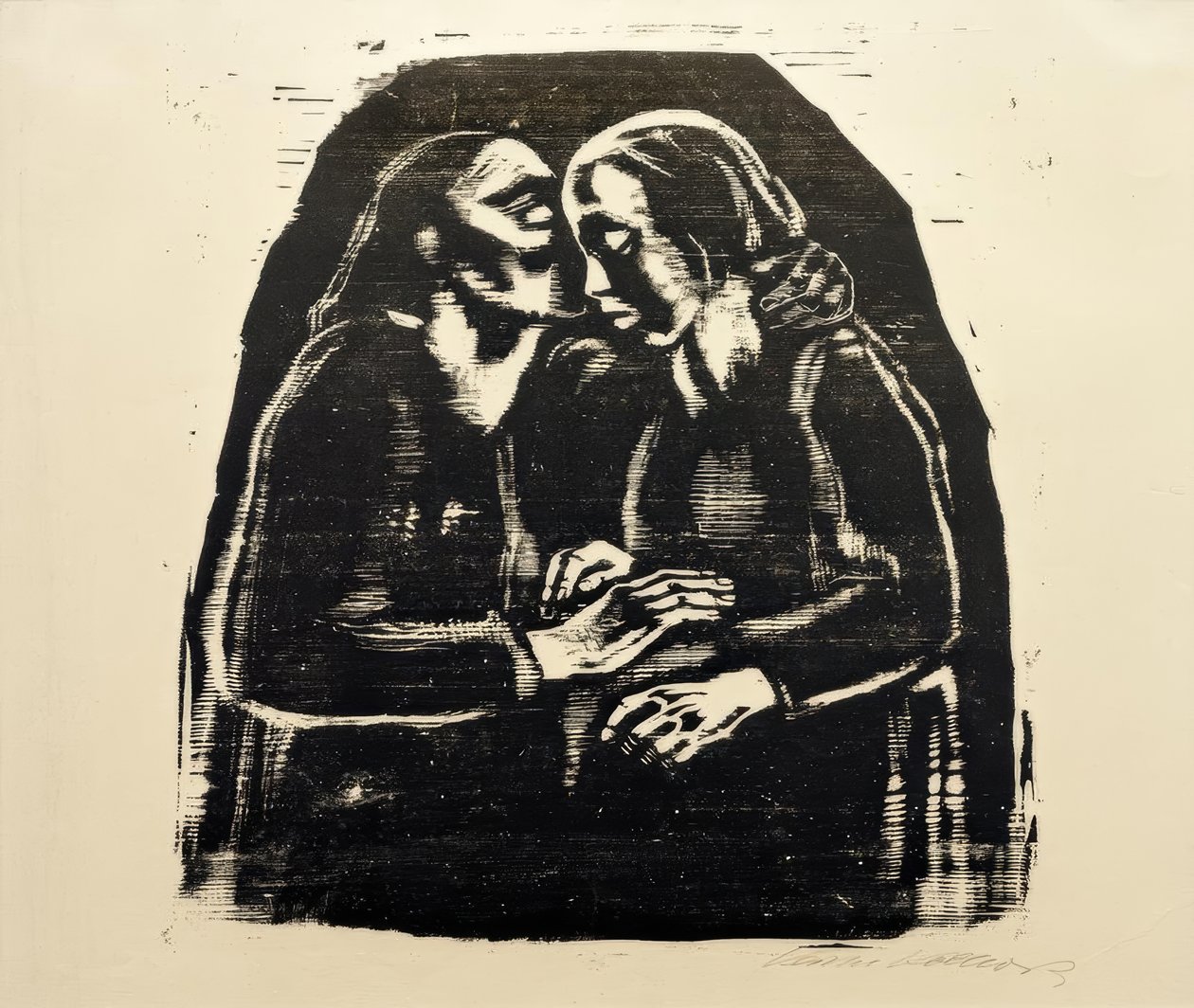 K. Kollwitz, Maria och Elisabeth III av Käthe Kollwitz