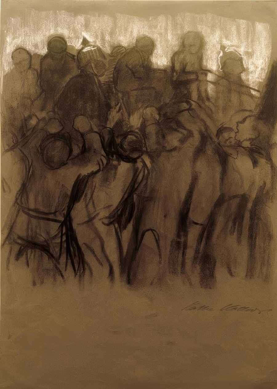 K. Kollwitz, razzia (kolstrejk) av Käthe Kollwitz