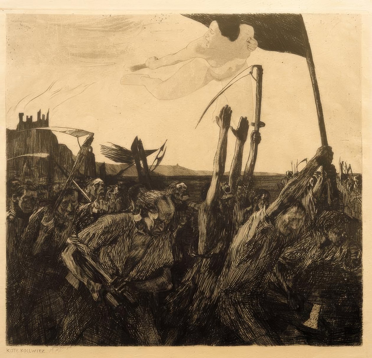 Käthe Kollwitz, upplopp av Käthe Kollwitz