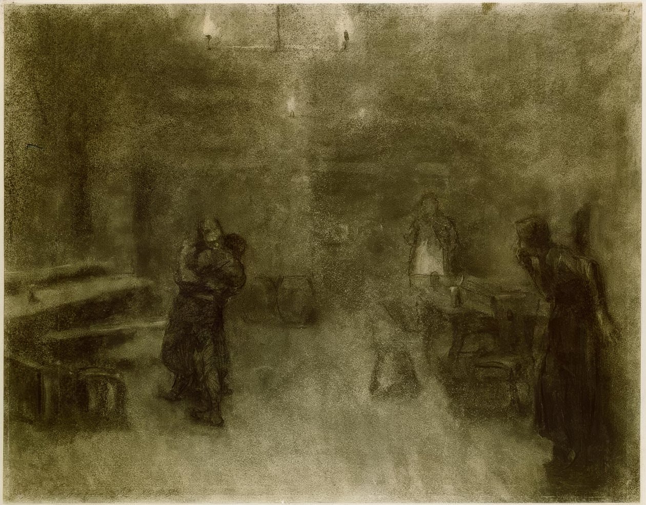 Käthe Kollwitz, scen från Germinal av Käthe Kollwitz