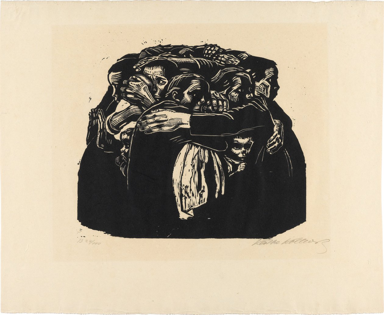 Krig, blad 6: Mödrarna av Käthe Kollwitz
