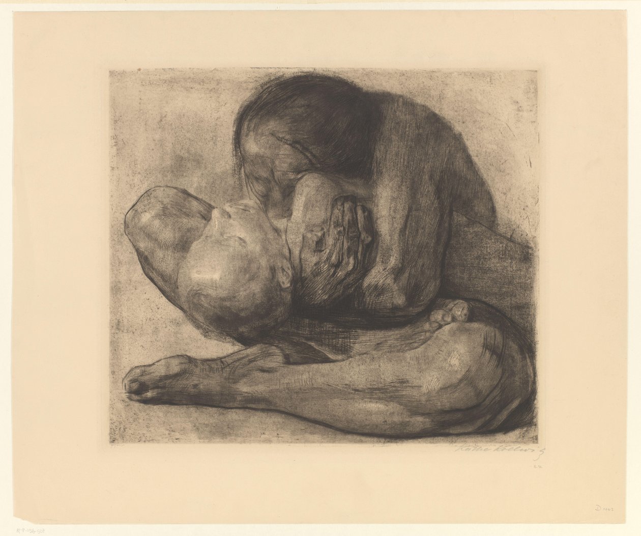 Mamma med dött barn Kvinna med totembarn (originaltitel) av Käthe Kollwitz