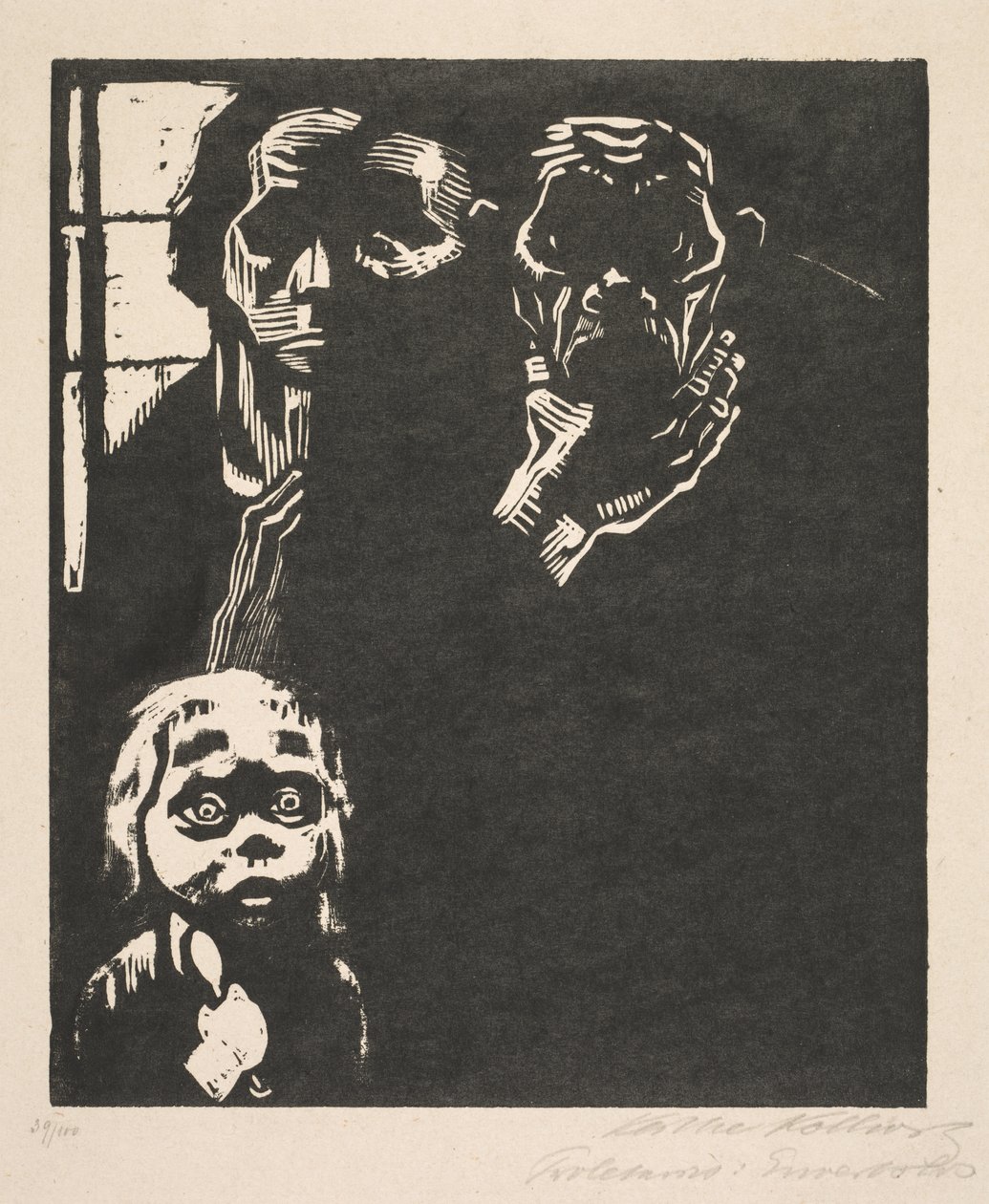 Proletariatet: nr 1 utan arbete av Käthe Kollwitz