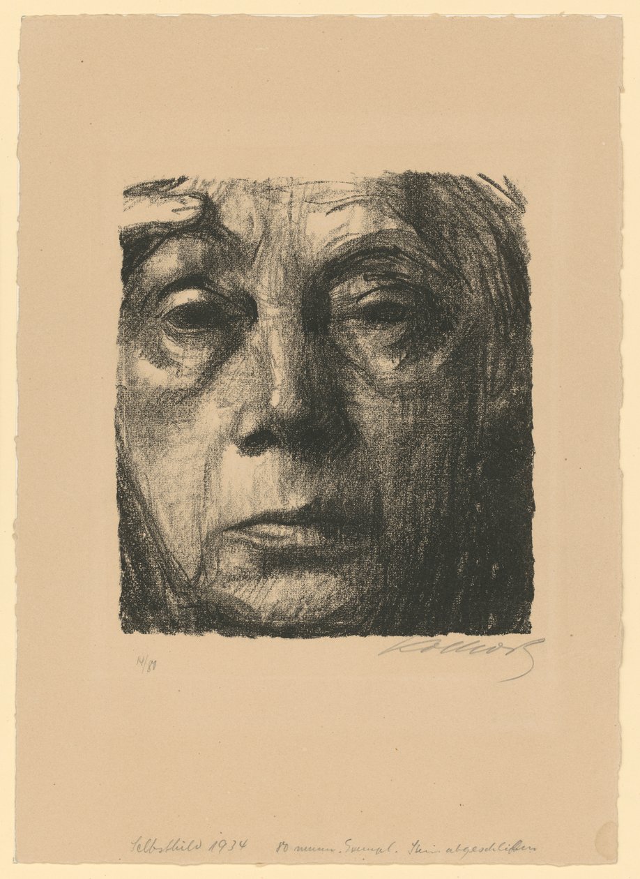 Självporträtt av Käthe Kollwitz