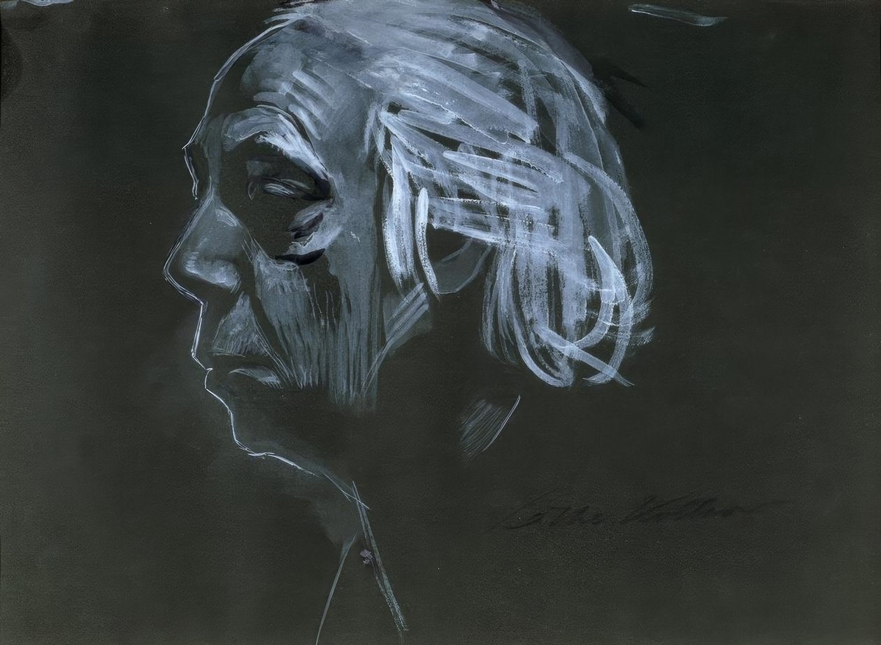 Självporträtt av Käthe Kollwitz