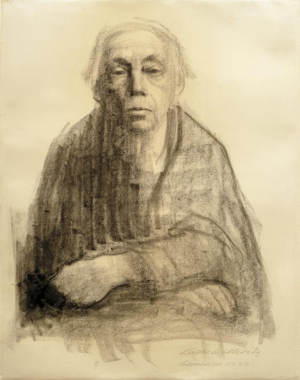 Självporträtt av Käthe Kollwitz