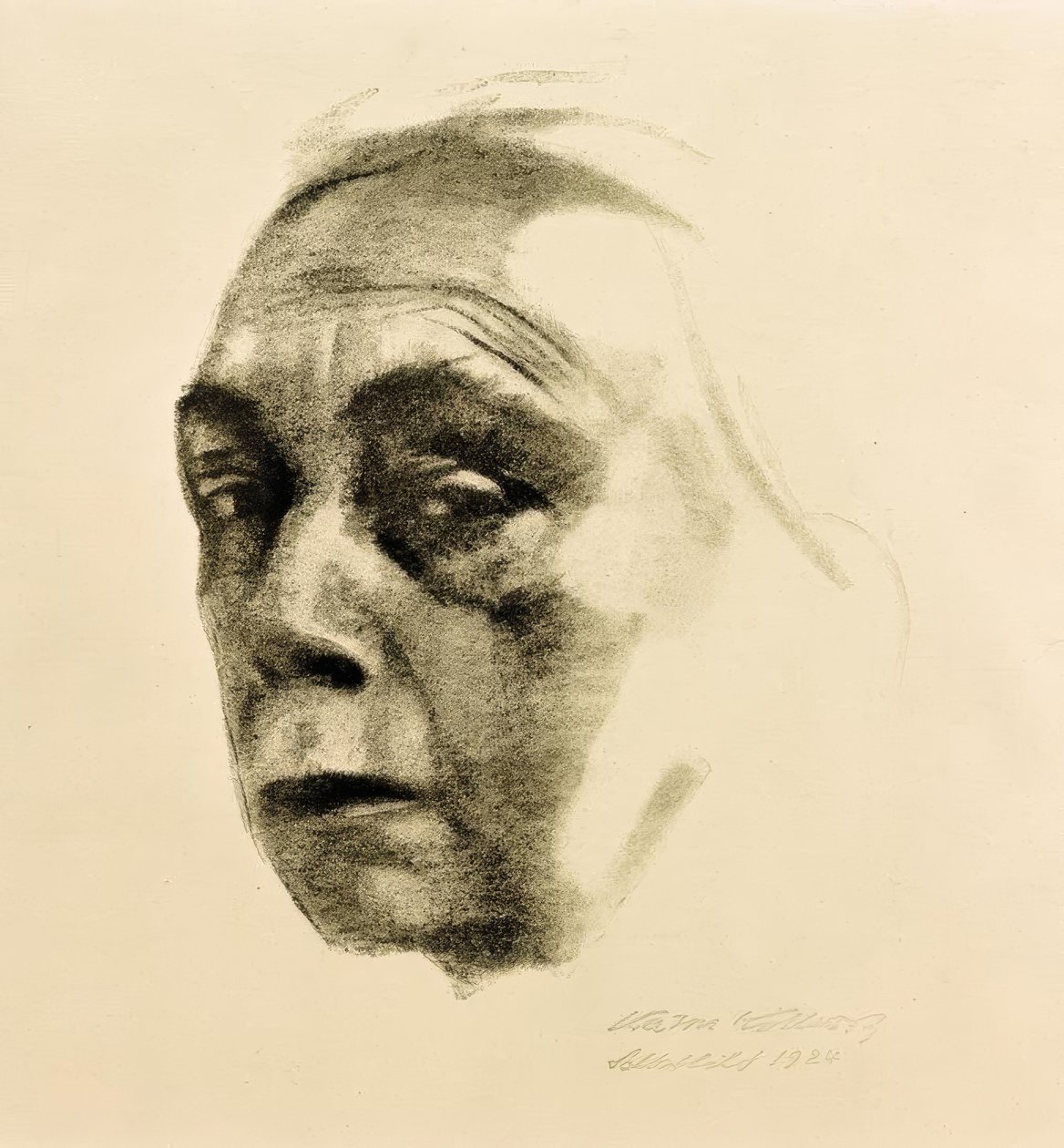 Självporträtt av Käthe Kollwitz