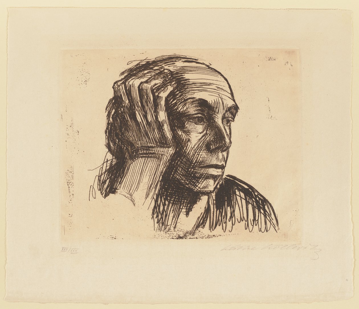 Självporträtt av Käthe Kollwitz