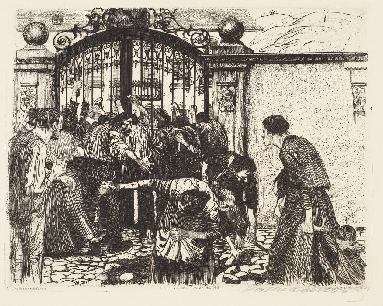 Anfall (Attack) av Käthe Kollwitz