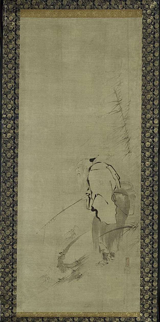 Triptyk av Zhou Moushu, Xiwangmu och Taigong Wang av Kaiho Yusho