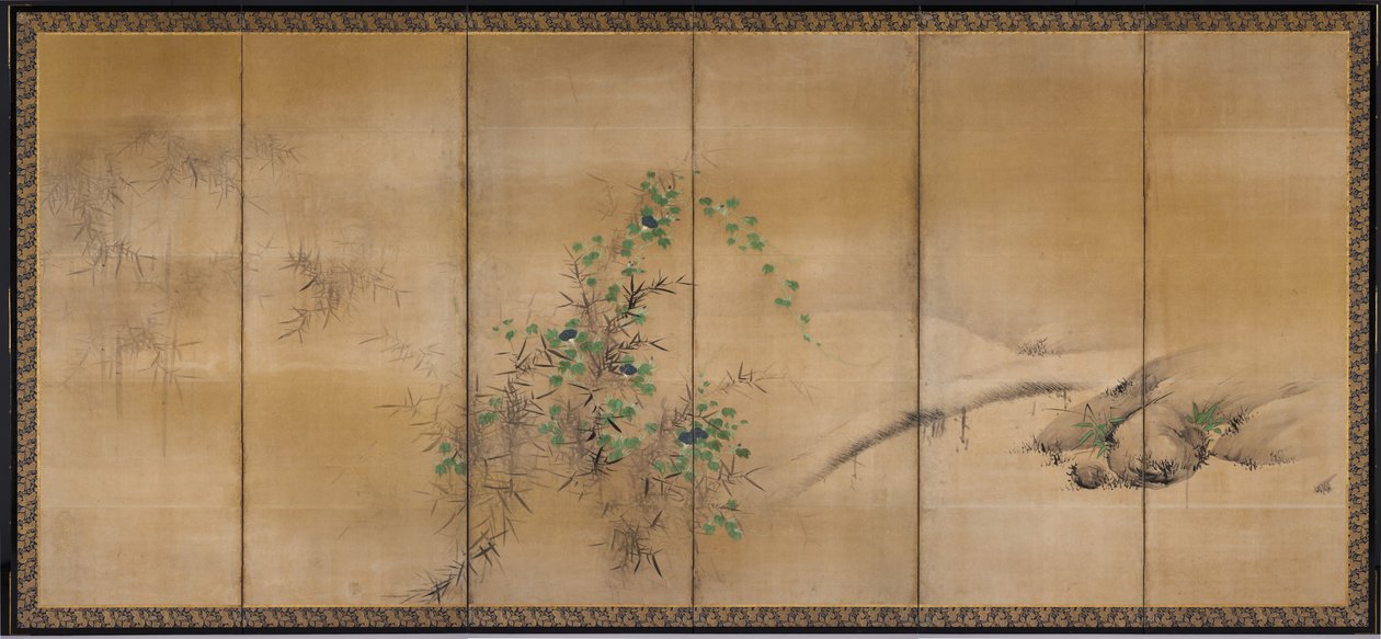 Vinter och sommarblommor av Kaiho Yusho