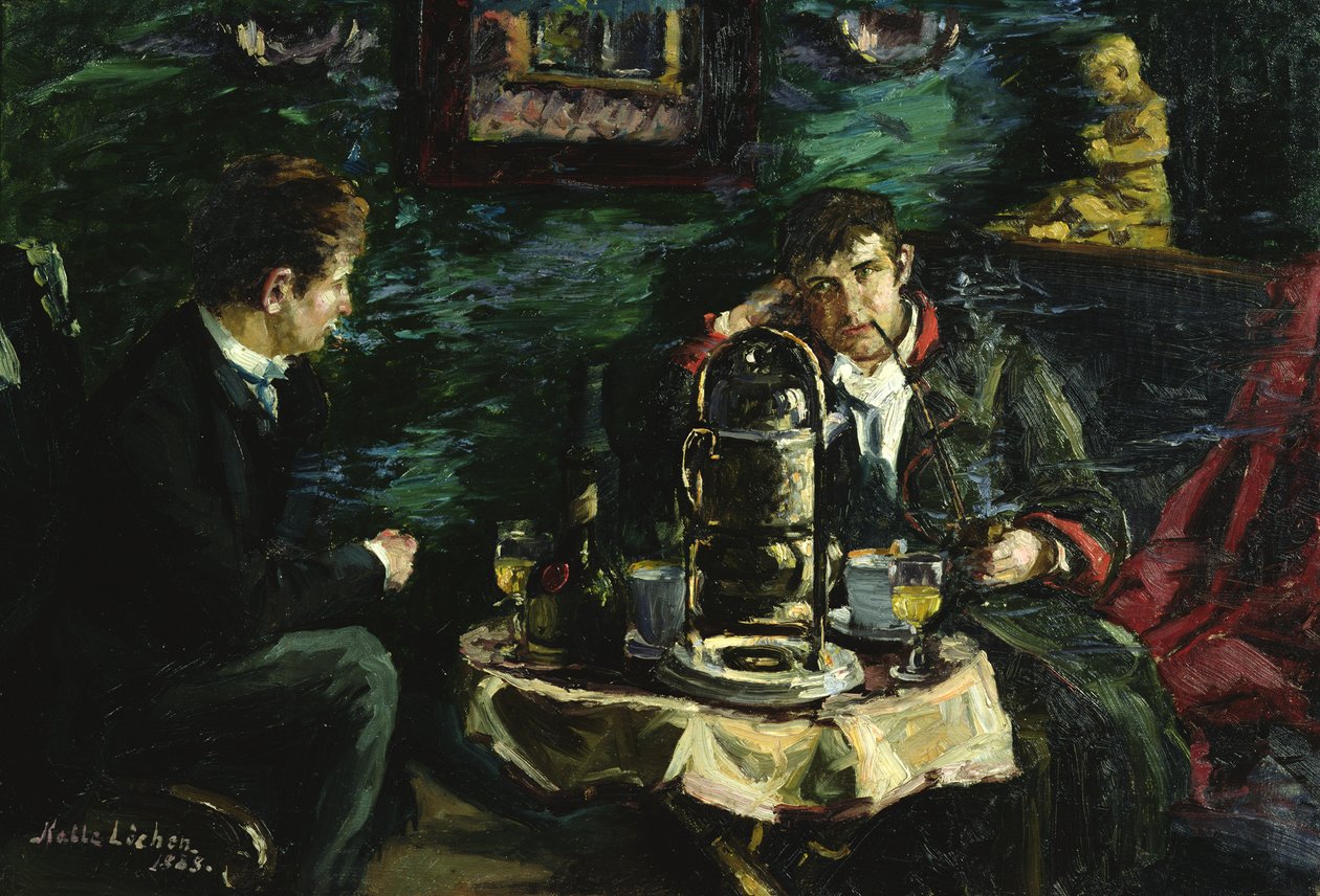 Skådespelaren Tobias Sorensen och Ola Voss (olja på duk) av Kalle Lochen