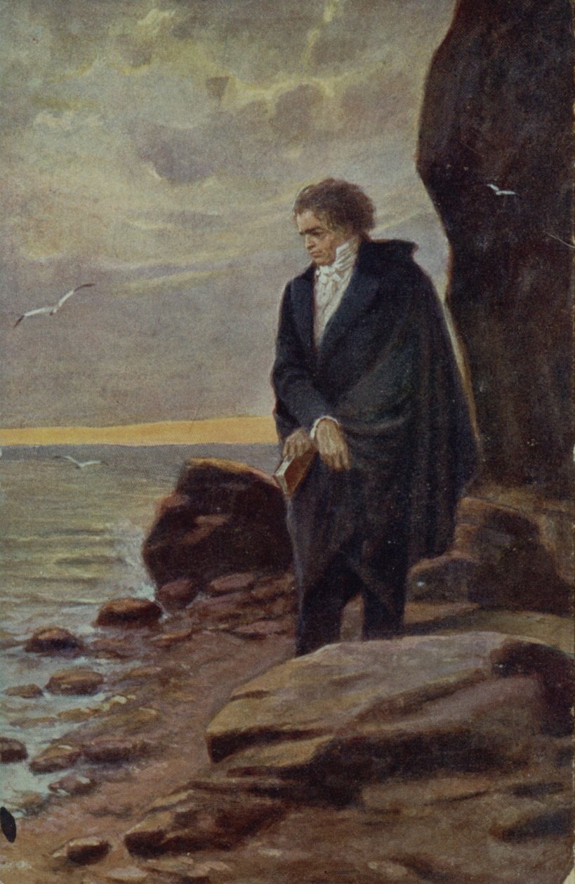 Beethoven tittar på havet, 1918 av Kamil Vladislav Muttich