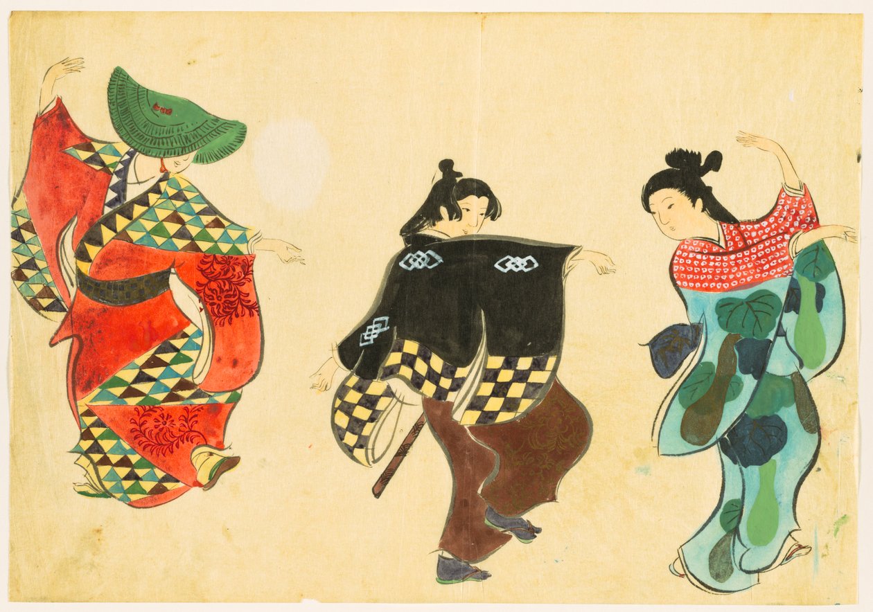 Flowers of a Hundred Worlds (Momoyogusa): Dancing (Odori) av Kamisaka Sekka