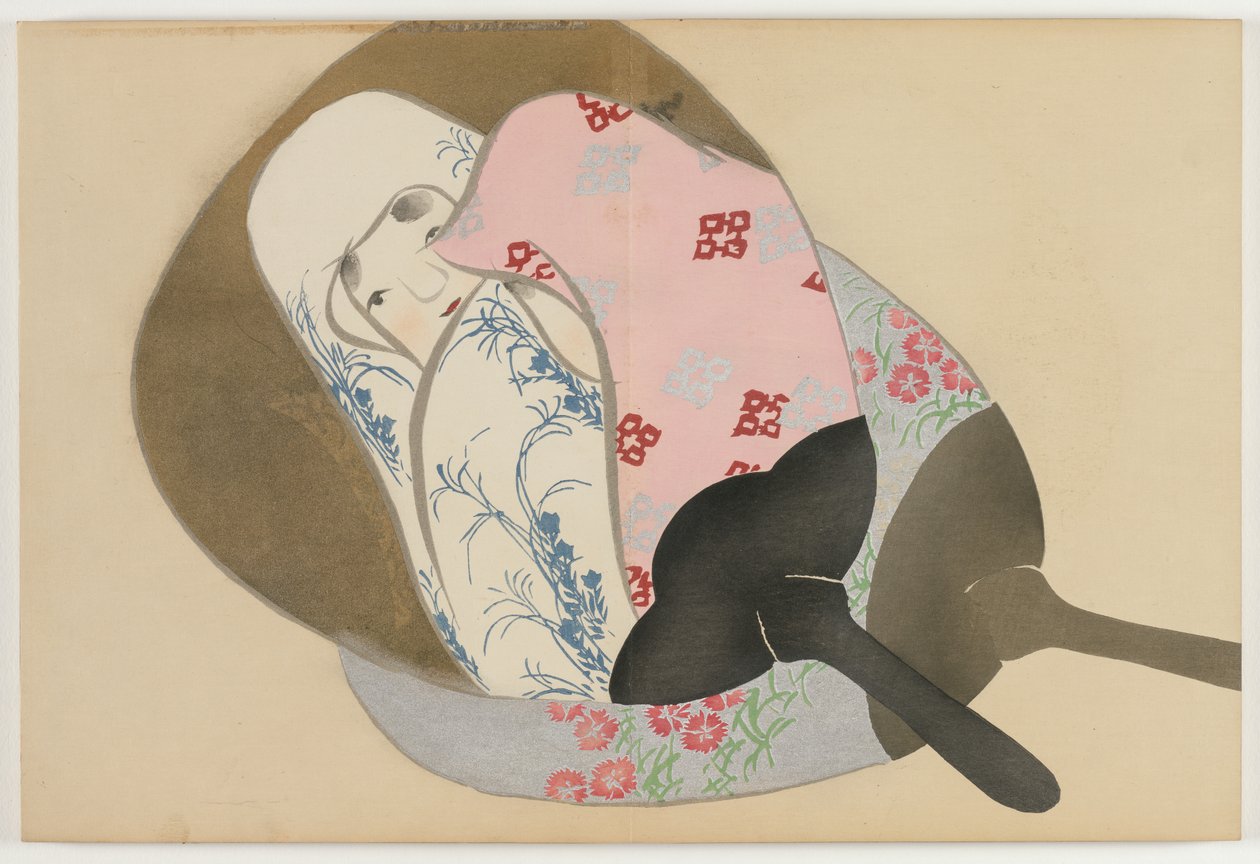Flowers of a Hundred Worlds (Momoyogusa): Fans (Senmen) av Kamisaka Sekka