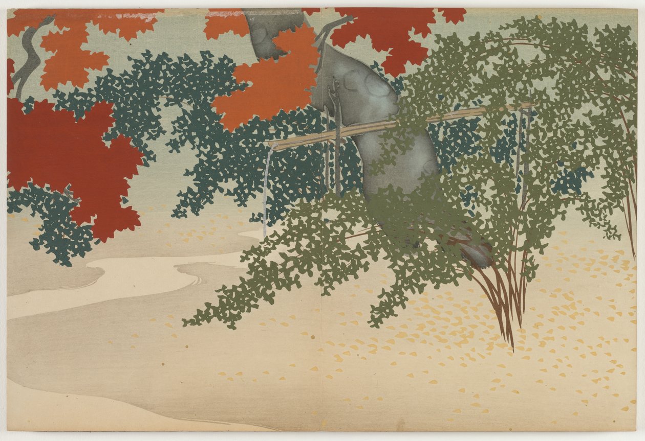 Flowers of a Hundred Worlds (Momoyogusa): Senhöst (Boshu) av Kamisaka Sekka