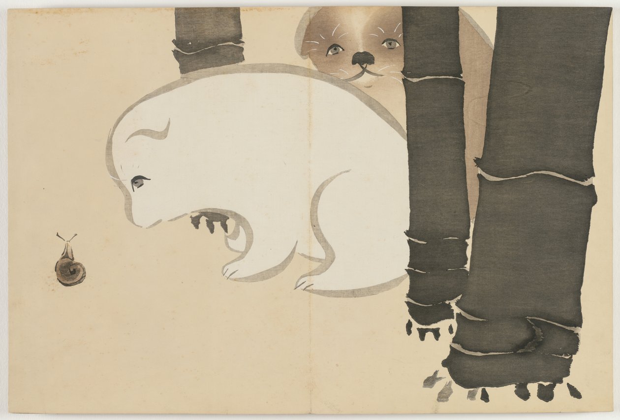 Flowers of a Hundred Worlds (Momoyogusa): Valpar (Enokoro) av Kamisaka Sekka