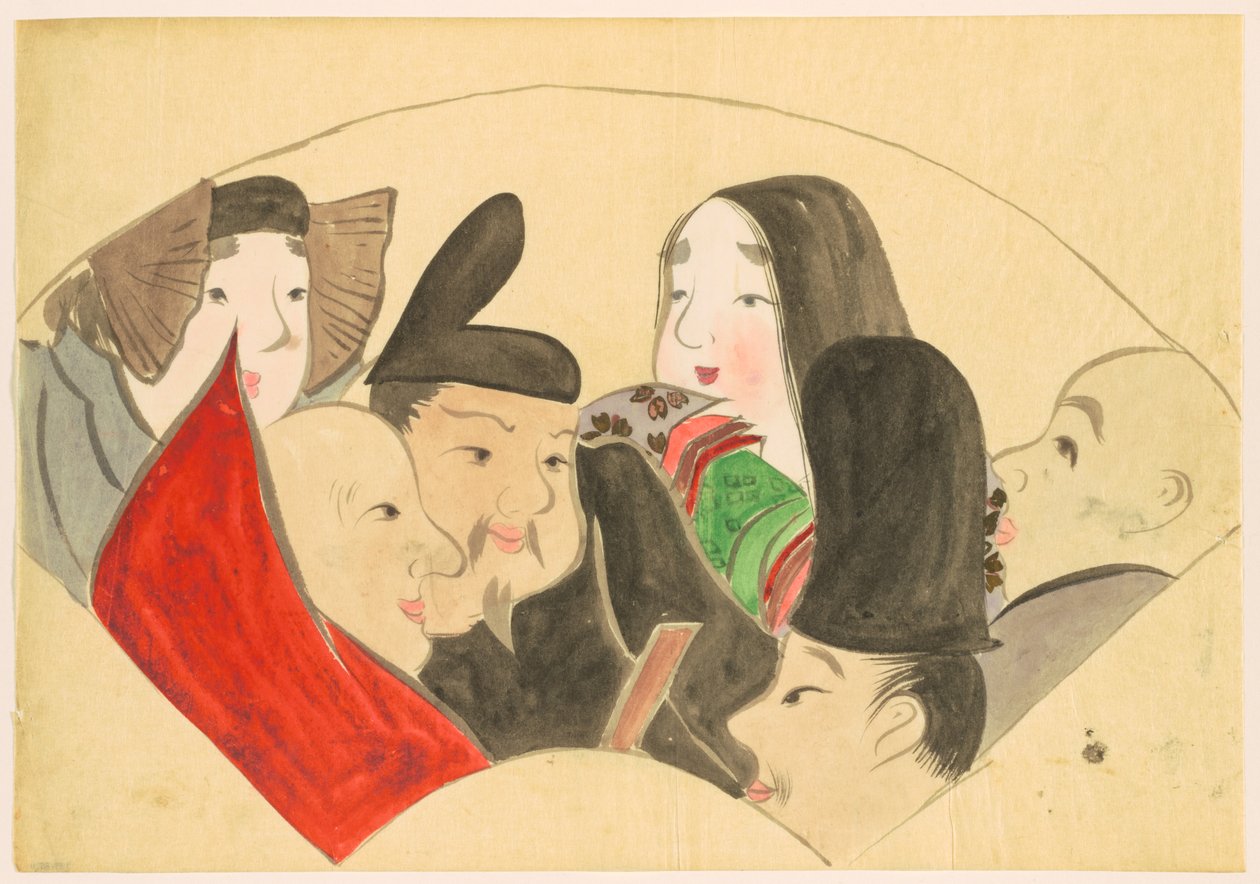 Flowers of a Hundred Worlds (Momoyogusa): Sex Poetic Immortals (Rokkasen) av Kamisaka Sekka