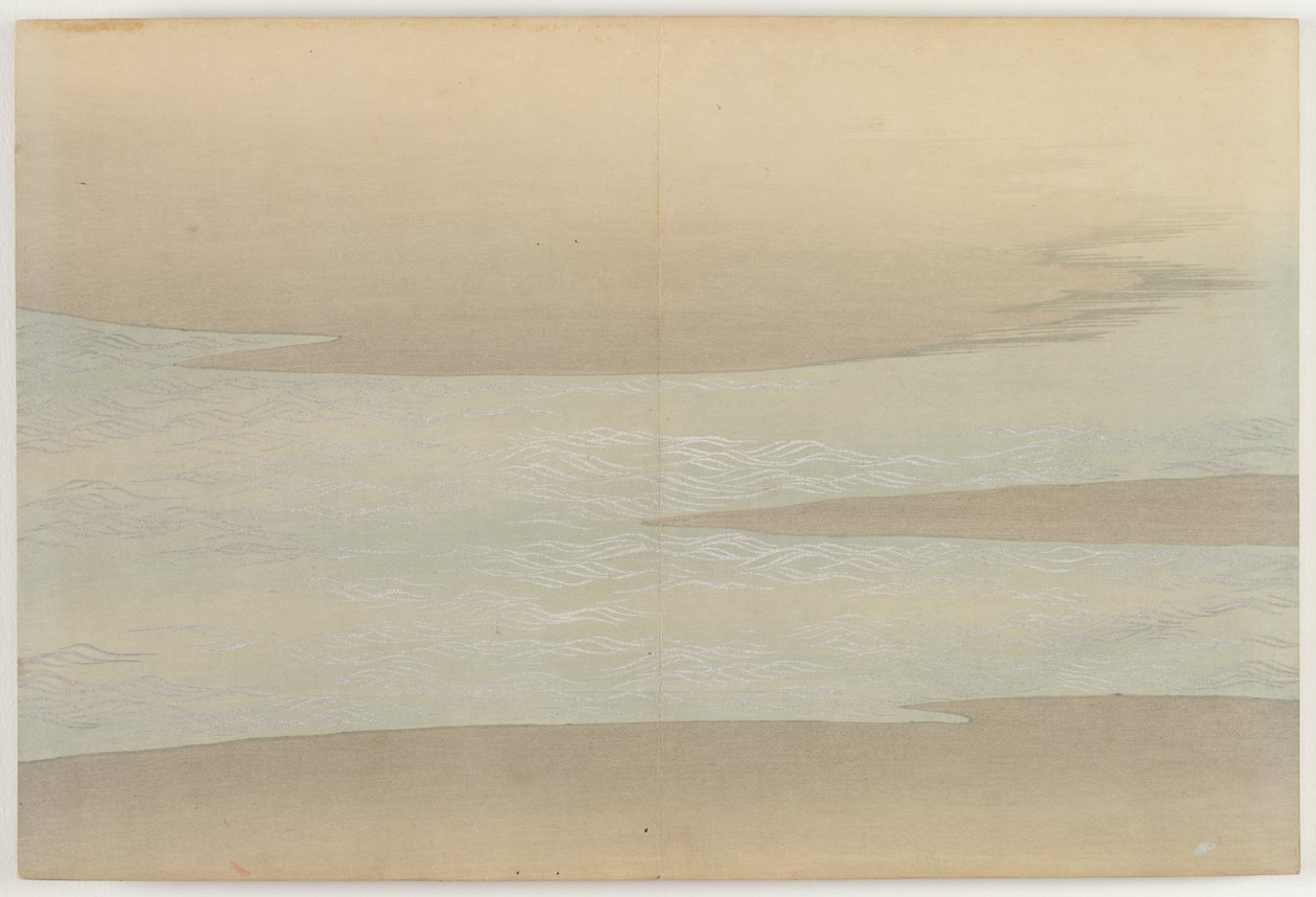 Flowers of a Hundred Worlds (Momoyogusa): Small Waves (Komani) av Kamisaka Sekka