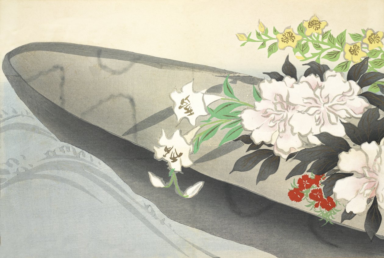 Hana-Bune, från Momoyo-gusa av Kamisaka Sekka