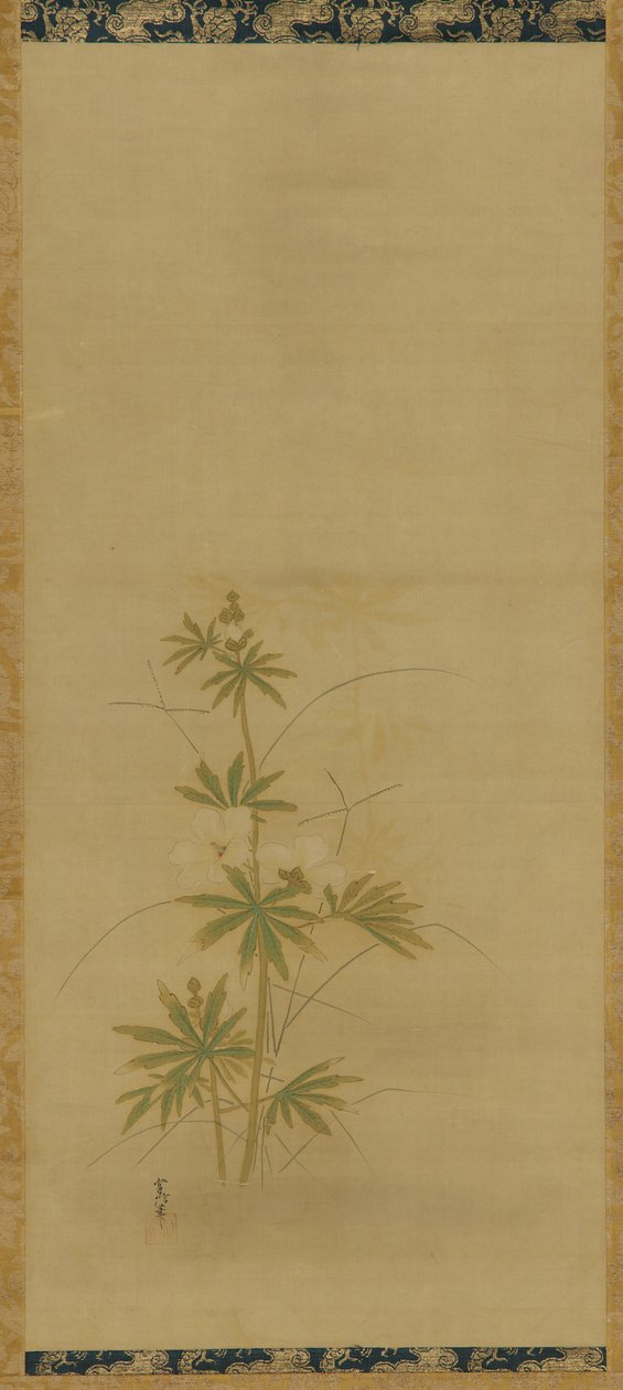 Aibika del av en uppsättning, Edo-period, mitten av 1600- och början av 1700-talet. av Kanô Yôboku Tsunenobu
