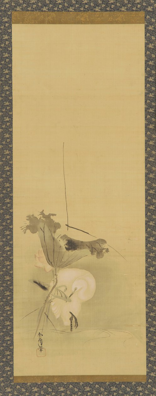 Häger och lotus, Edo-period, mitten av 1600-talet - början av 1700-talet. av Kanô Yôboku Tsunenobu
