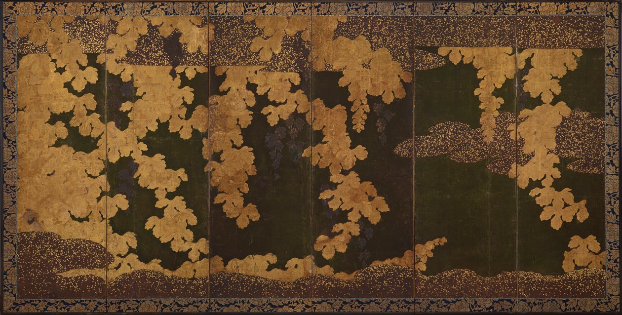 Vinrankor, Momoyama-perioden, 1568-1615. av Kano Eitoku