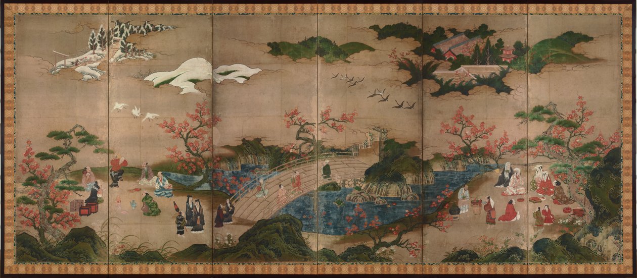 Lönntittare (pappersbok, lönntittare, shihonchoshoku kanpūzu) av Kano Hideyori