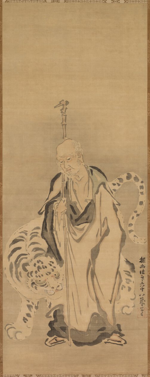En vis med tiger, 1600-talet. av Kanō Tan’yū