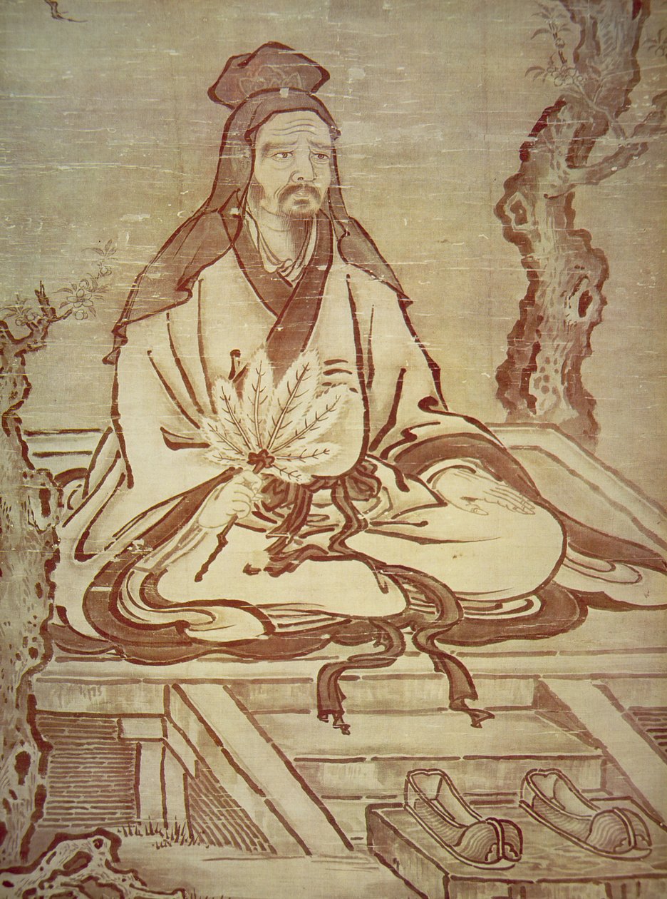 Konfucius (bläck på papper) av Kano Tanyu