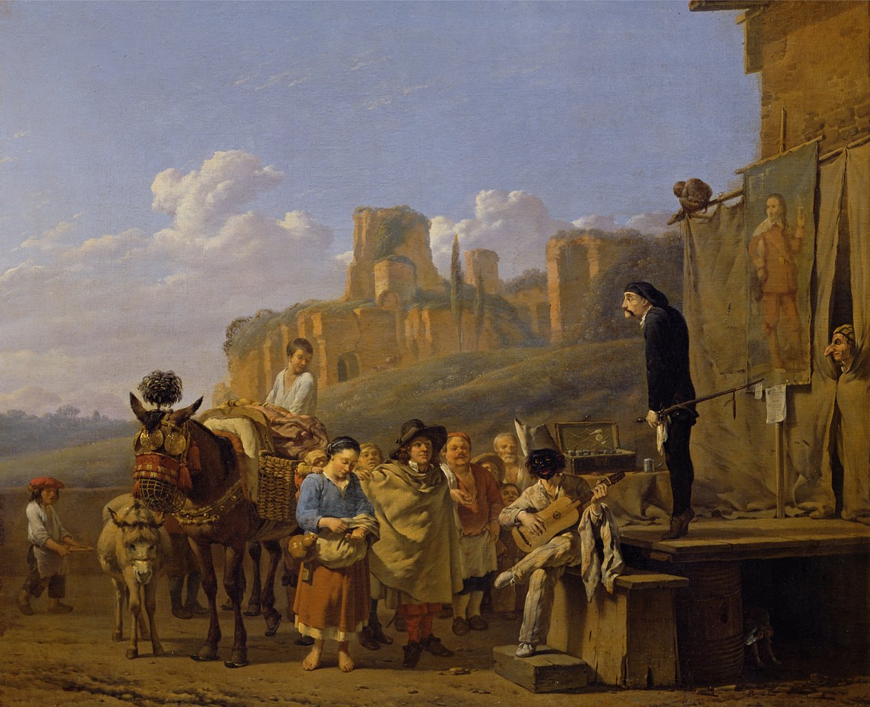 De italienska charlatanerna, 1657 av Karel Dujardin
