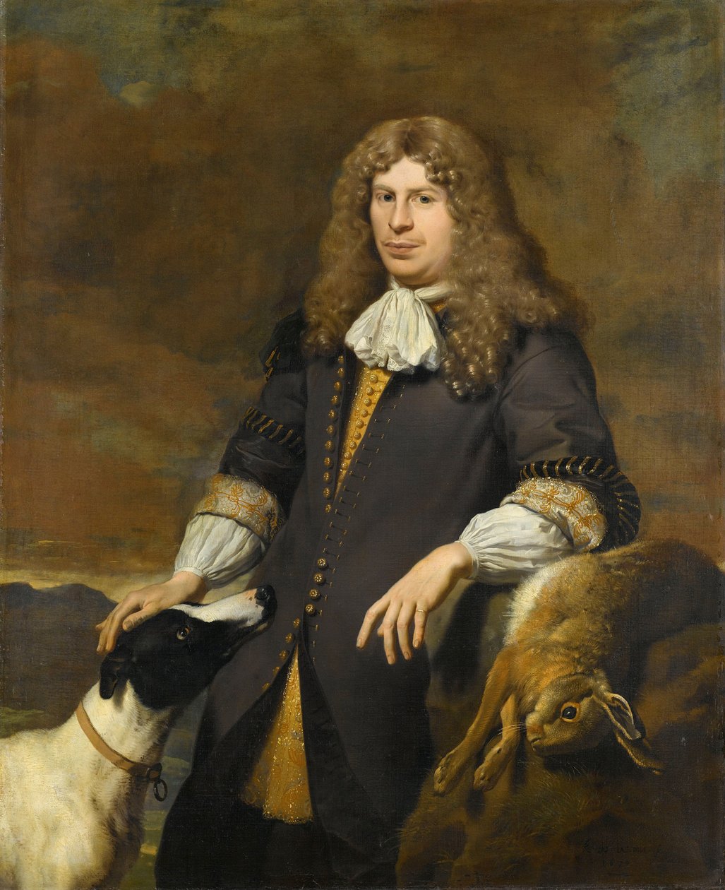 Porträtt av en man, möjligen Jacob de Graeff, rådman i Amsterdam 1672 av Karel Du Jardin
