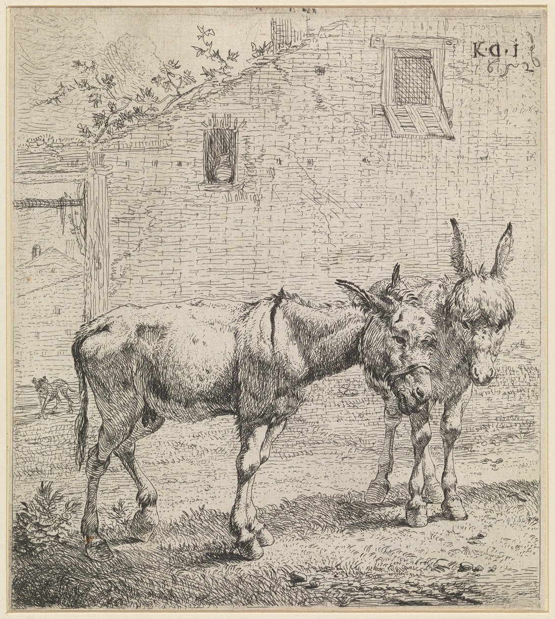 De två åsnorna av Karel Dujardin