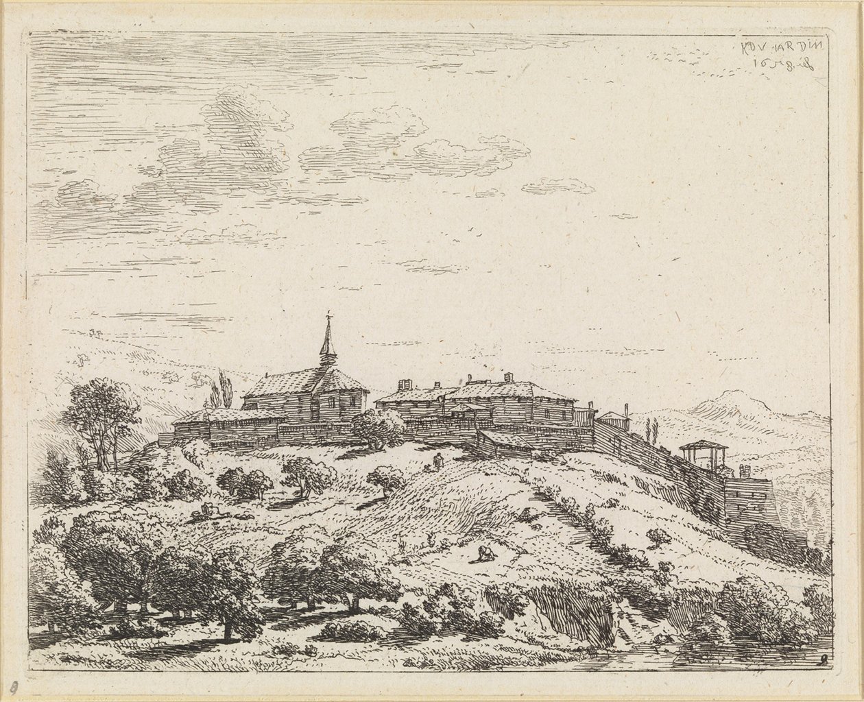 By på en kulle av Karel Dujardin