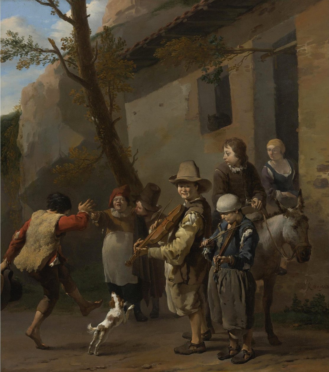 Holländska: De resande musikerna De resande musikerna av Karel Dujardin