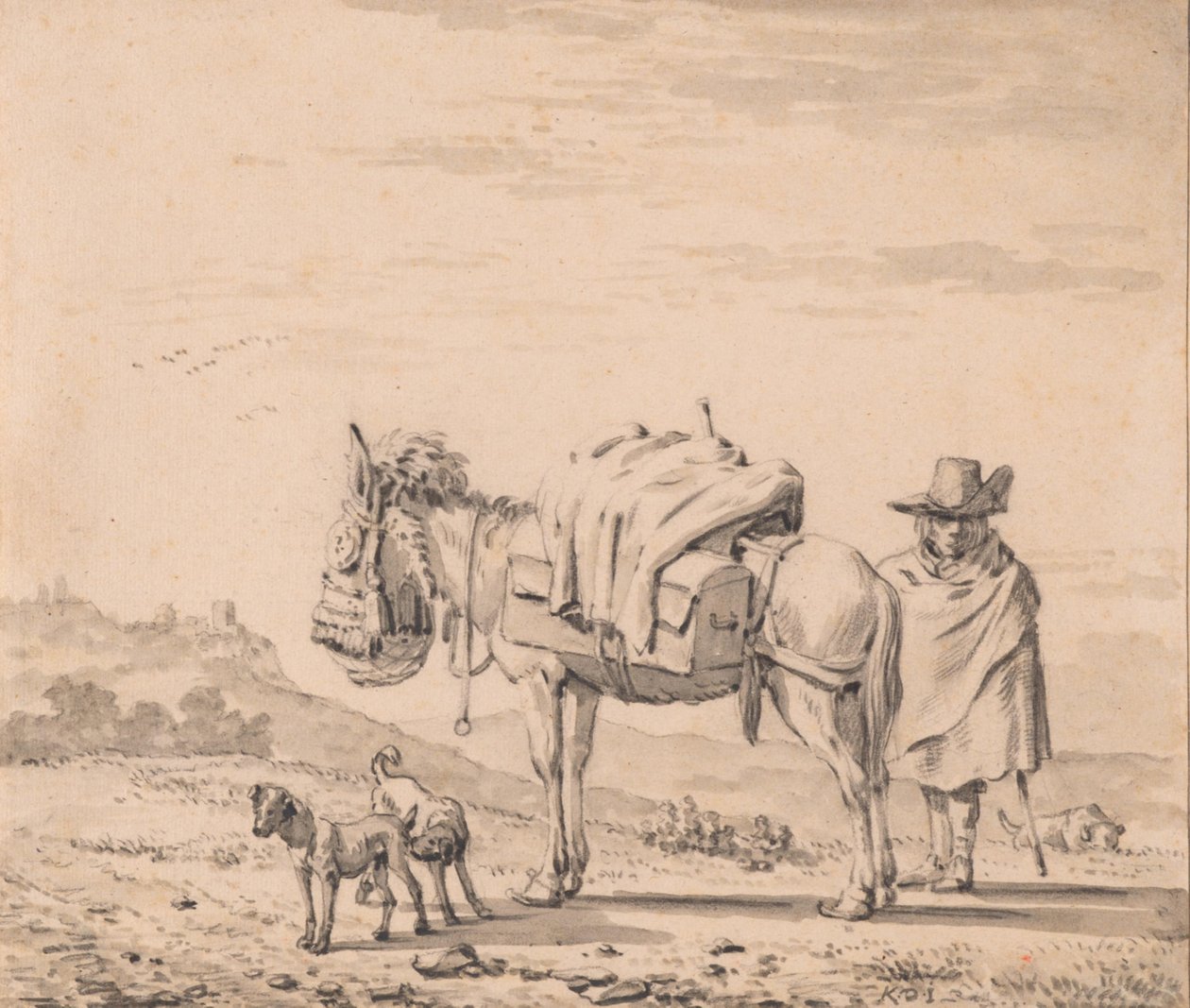 Man med mula av Karel Dujardin
