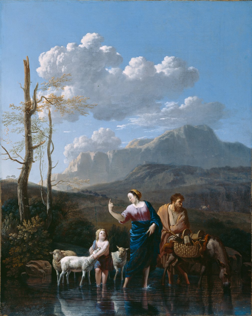 Den heliga familjens återkomst från Egypten av Karel Dujardin