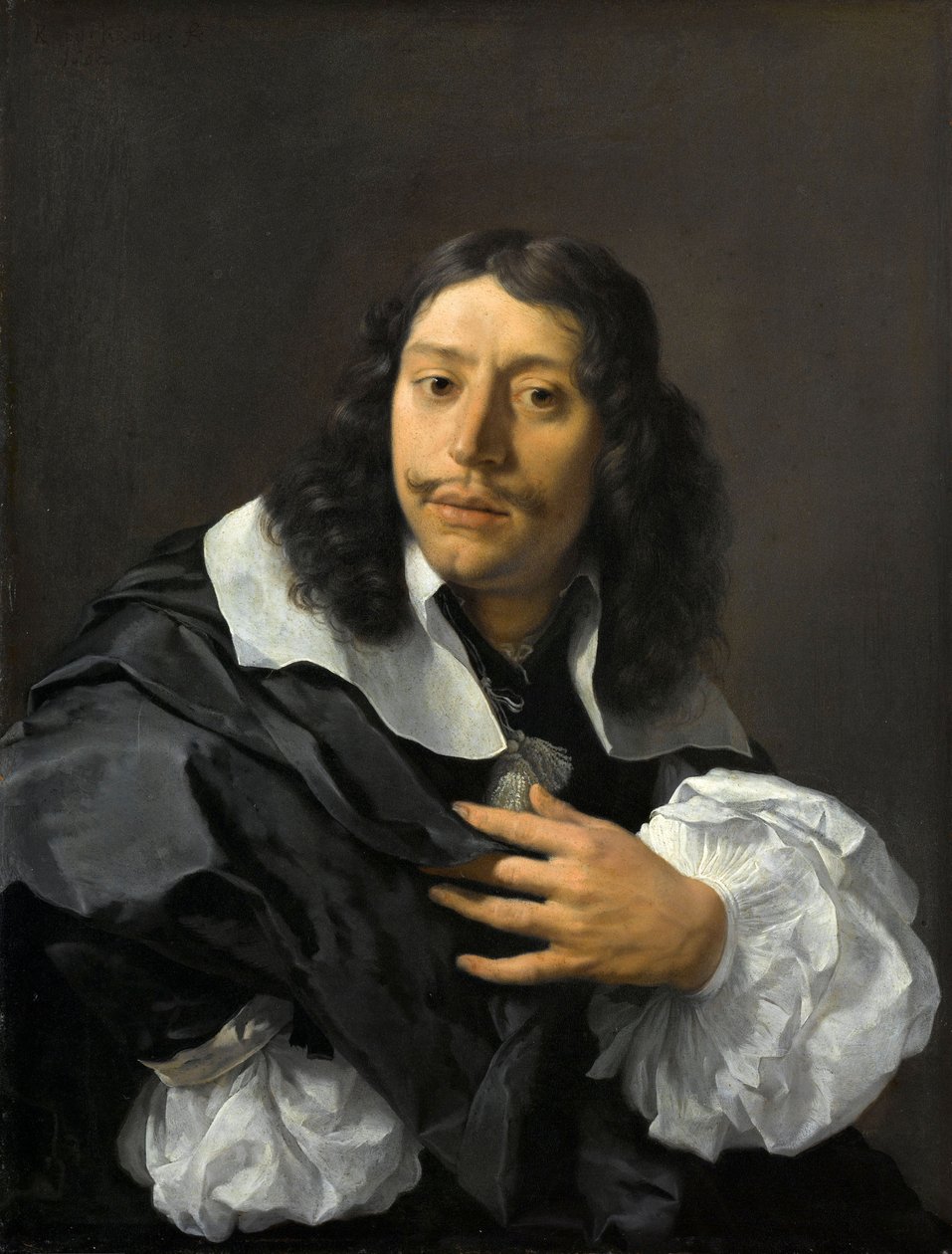 Självporträtt, 1662 (olja på koppar) av Karel Dujardin