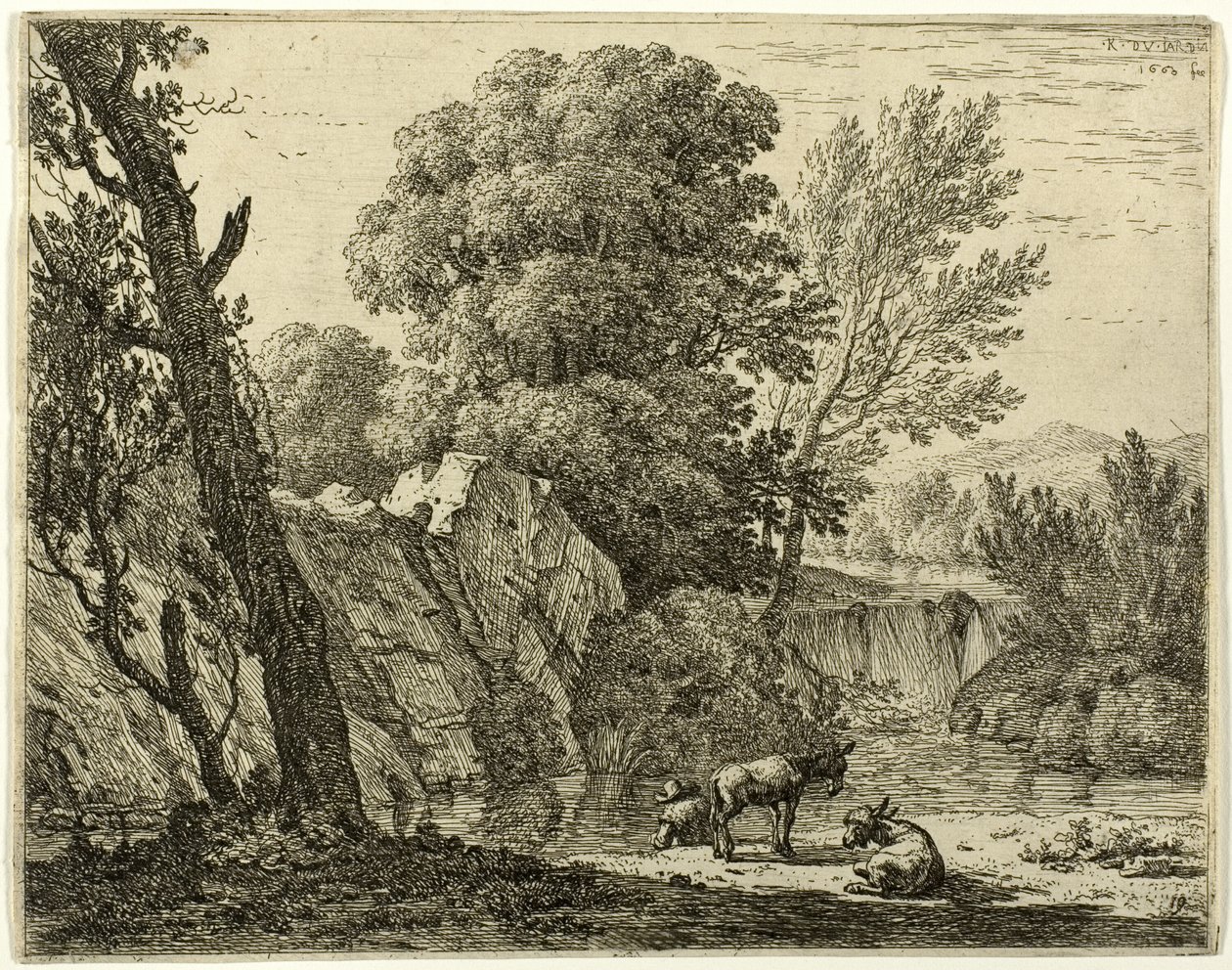 Packaren med två åsnor av Karel Dujardin