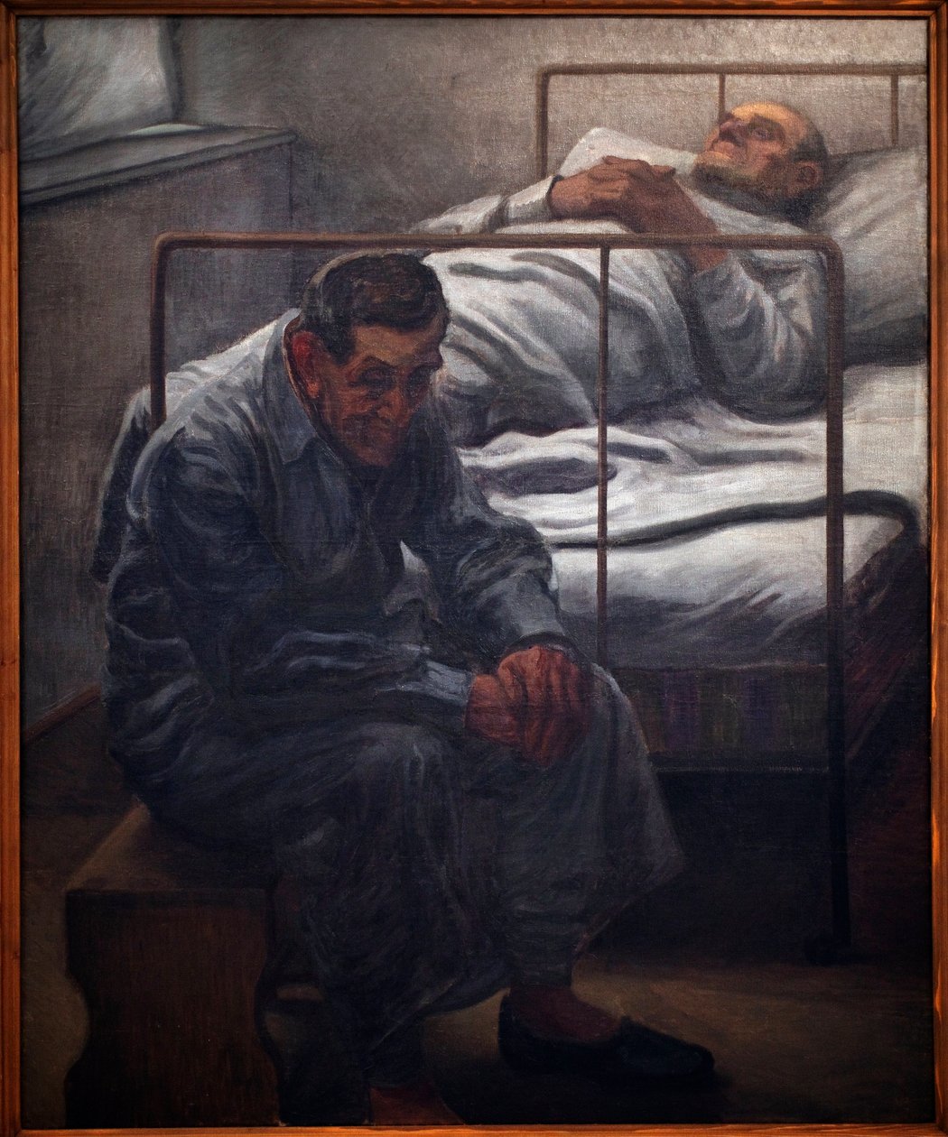 Sjukhus. Målning av Karel Myslbek (1874-1915), Olja på duk 1910. Tjeckisk konst 1900-talet. Veletrzni-palatset (mässpalatset), Prag (Tjeckien). av Karel Myslbek