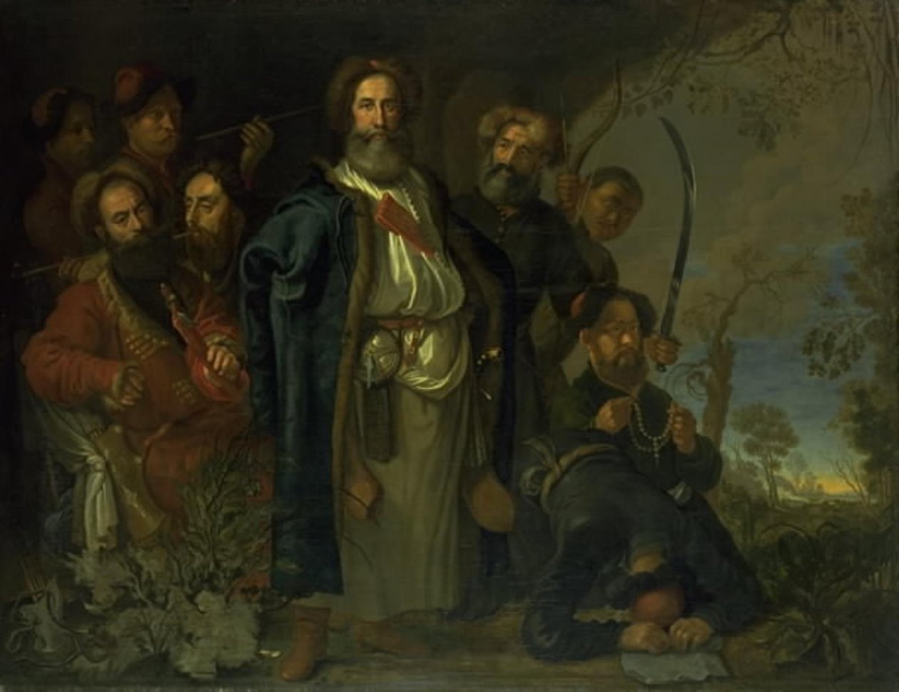 En tatarisk delegation på besök i Köpenhamn av Karel van III Mander